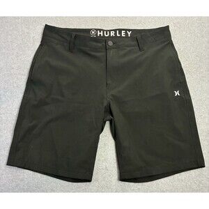 Hurley Men’s Shorts Size 36 Black Performance Hybrid Walk Golf Surf